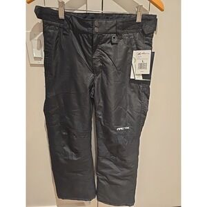 NWT Arctix Youth Snow Pants with Reinforced Knees and Seat, Large, Black.
